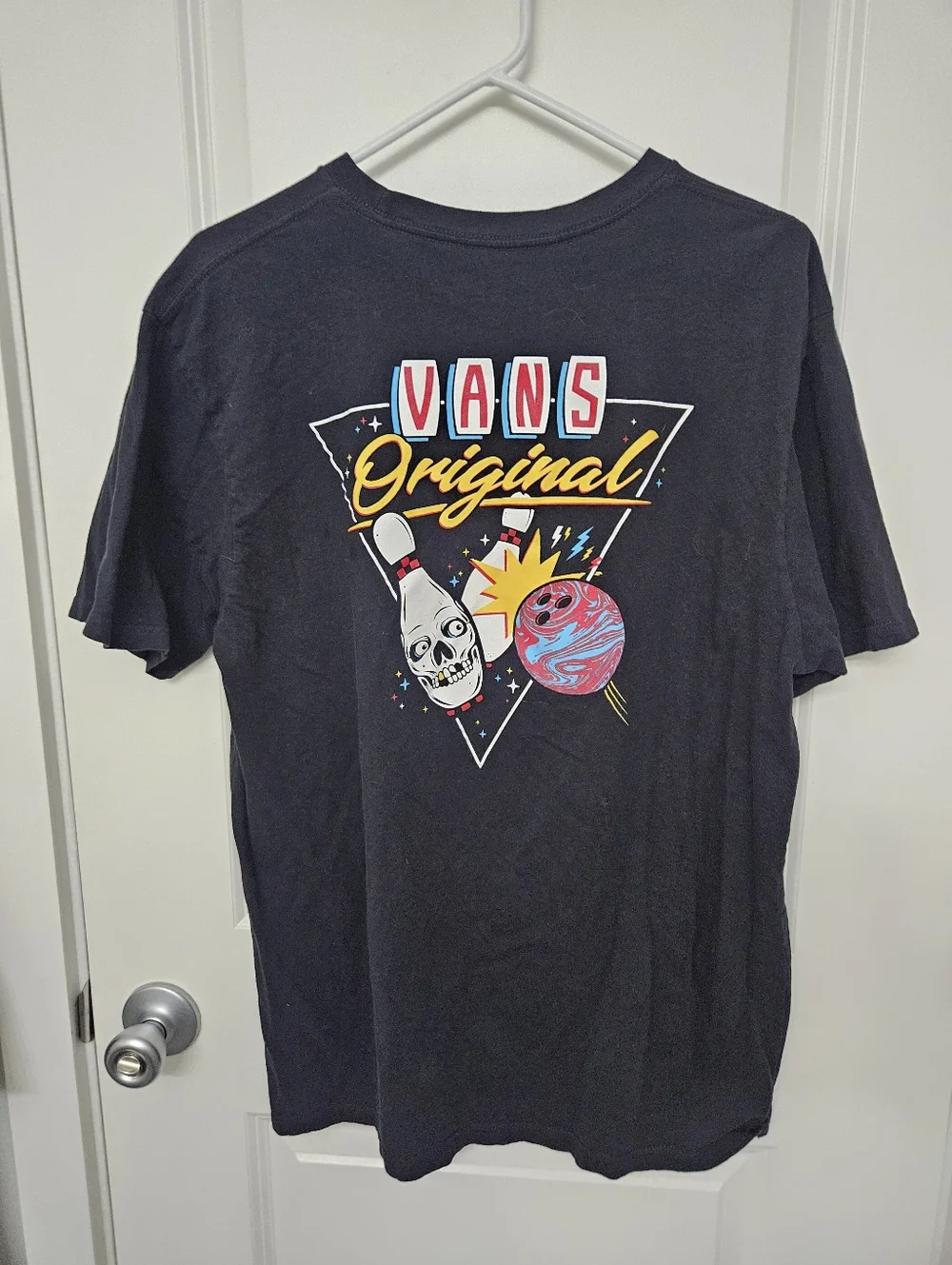 Vans Black Graphic Tee with Bowling Ball Large - Picture 5 of 5